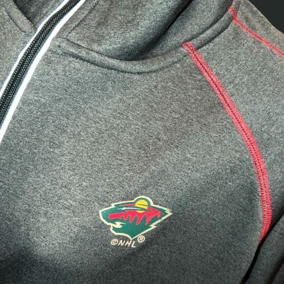 Women’s NHL MN Wild Mock Neck Full Zip Jacket Size XL - Picture 2 of 7